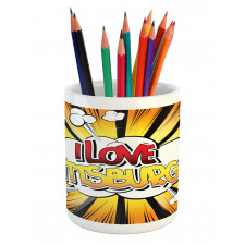 Comic Calligraphy Pencil Pen Holder