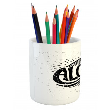 Calligraphy in Grunge Drawing Pencil Pen Holder