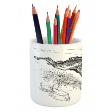 Sketchy Mountain Hare Pencil Pen Holder