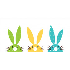 Colorful Half Face Rabbit Pencil Pen Holder