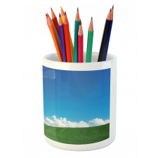 Puffy Clouds Nature Theme Pencil Pen Holder