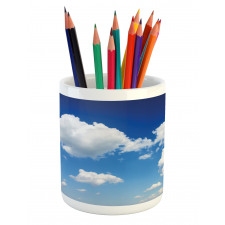 Fluffy Cloudscape Daylight Pencil Pen Holder