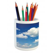 Fluffy Cloudscape Daylight Pencil Pen Holder