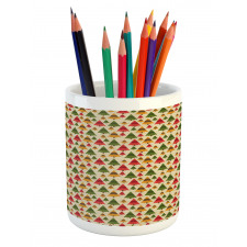 Triangular Woodland Pencil Pen Holder