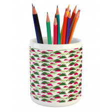 Tree Shapes Motifs Pencil Pen Holder