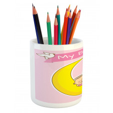 Moon Baby Girl Sleeping Pencil Pen Holder