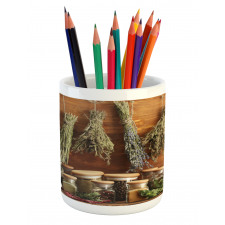 Flavorful Herbs and Peppers Pencil Pen Holder