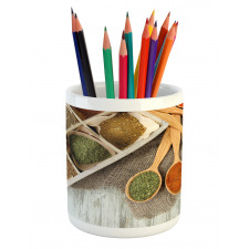 Box Design of Spices Shot Pencil Pen Holder