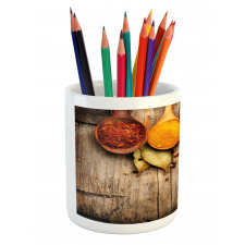 Saffron Turmeric Cinnamon Pencil Pen Holder