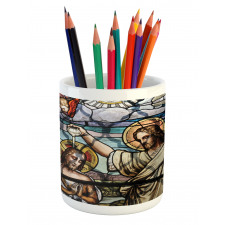 Historic Art Illustration Pencil Pen Holder