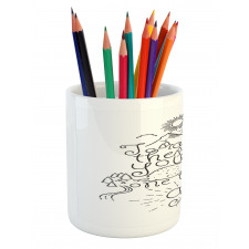 Achieve the Goal Words Pencil Pen Holder