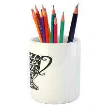 Romance Text on Trophy Pencil Pen Holder