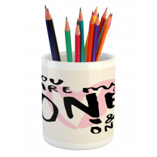 Romantic Texting Pencil Pen Holder