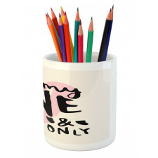 Romantic Texting Pencil Pen Holder