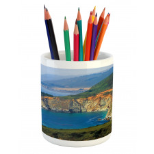 California Coast Mountains Pencil Pen Holder