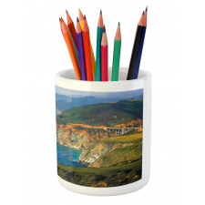 California Coast Mountains Pencil Pen Holder