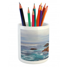 Garrapata Beach Rocky Coast Pencil Pen Holder