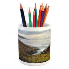 Ocean Coast Hazy Landscape Pencil Pen Holder