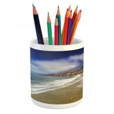 Pacific Coastline Beach Pencil Pen Holder