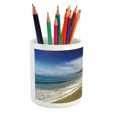 Pacific Coastline Beach Pencil Pen Holder