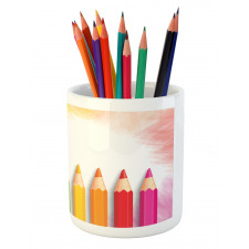 Realistic Colorful Pencils Pencil Pen Holder