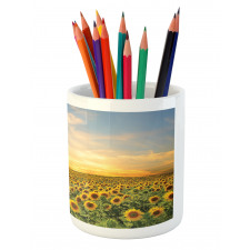 Blooming Farm at Sunset Pencil Pen Holder