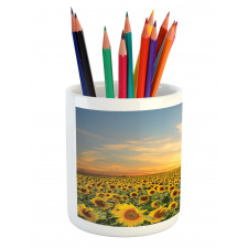 Blooming Farm at Sunset Pencil Pen Holder