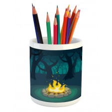 Campfire Woods Night Pencil Pen Holder