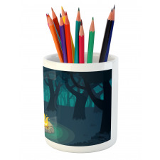 Campfire Woods Night Pencil Pen Holder