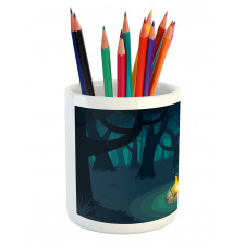 Campfire Woods Night Pencil Pen Holder