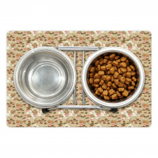 Vintage Look Leaves Pet Mat