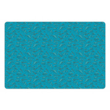 Cool Tones Underwater Art Pet Mat