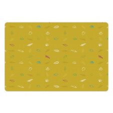 Snail Shells Sea Fern Art Pet Mat