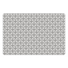 Monochrome Antique Ornate Pet Mat