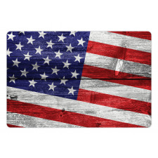 America Patriotic Day Pet Mat