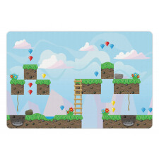 Vintage Game Platform Art Pet Mat