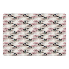 Vintage Toucan and Flowers Pet Mat