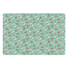 Skates and Winter Hats Pet Mat