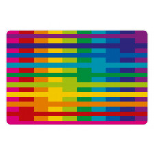 Vibrant Tones Multicolored Pet Mat