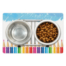 Multicolor Gradient Pencils Pet Mat