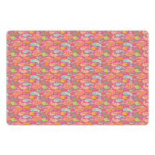 Colorful Eastern Floral Pet Mat