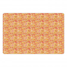 Buta Folk Motifs Floral Pet Mat