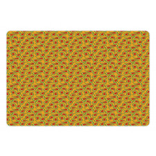 Abstract Oriental Art Motif Pet Mat