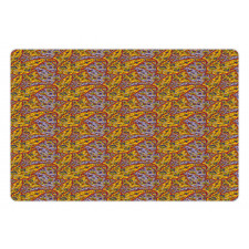 Vibrant Colors Pateh Art Pet Mat