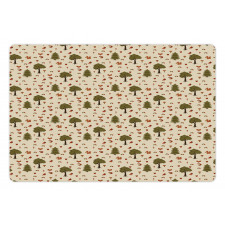 Woodland Animals in Nature Pet Mat