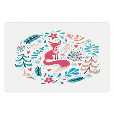 Fox Flowers and Floral Items Pet Mat