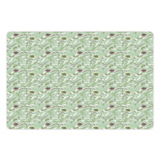 Twigs Seeds Acorns Pine Cone Pet Mat