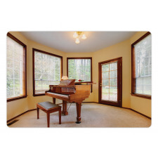 Round Room with Piano Pet Mat