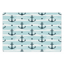 Pattern with Anchors Pet Mat