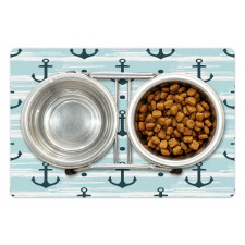 Pattern with Anchors Pet Mat